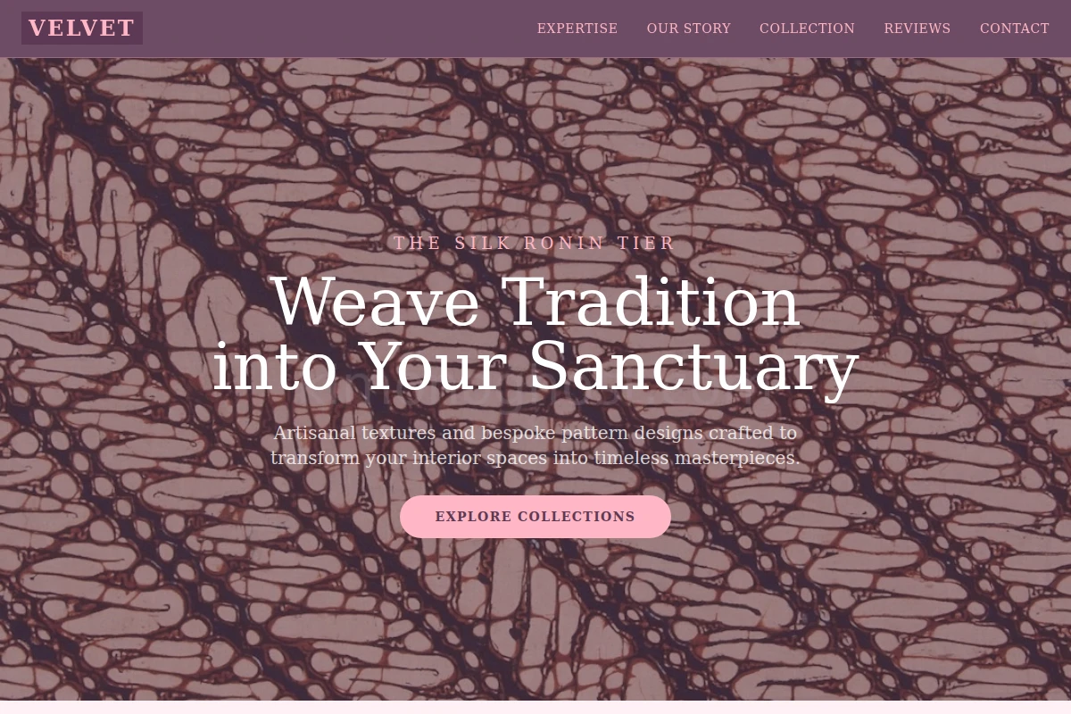 Velvet Textile Design